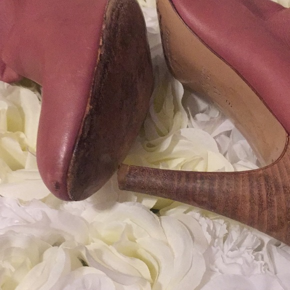 Marc Jacobs Pink Leather Boots Booties Size 9 - Picture 6 of 7